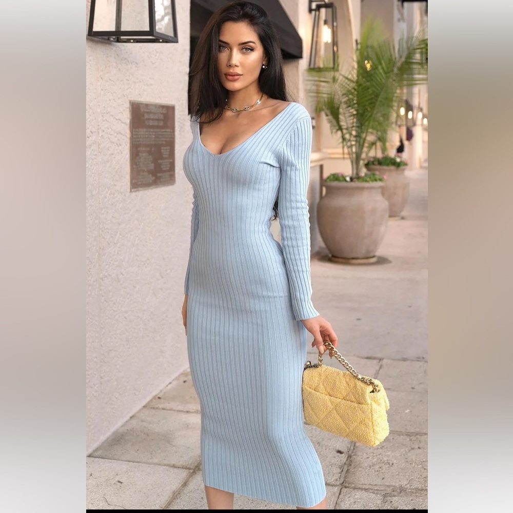Light Blue Sweater Dress size small